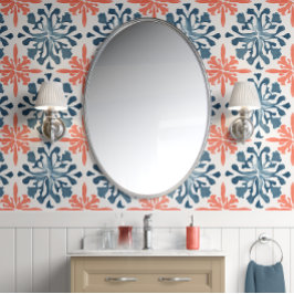 Sinfonia de recife de coral - Teal e coral - Coste