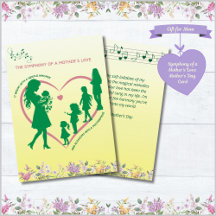 Sinfonia do Amor de uma Mãe Cartão do Dia das Mães