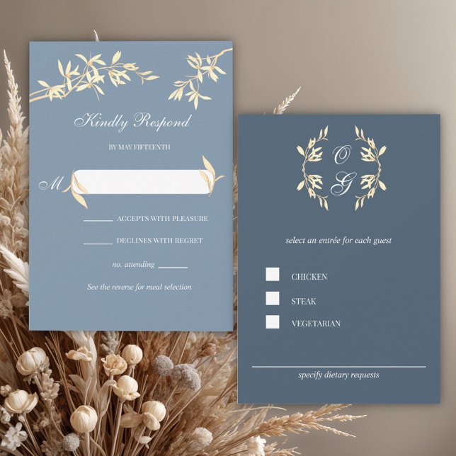 Sinfonia Floral de eterno em RSVP de Casamento Azu (Criador carregado)