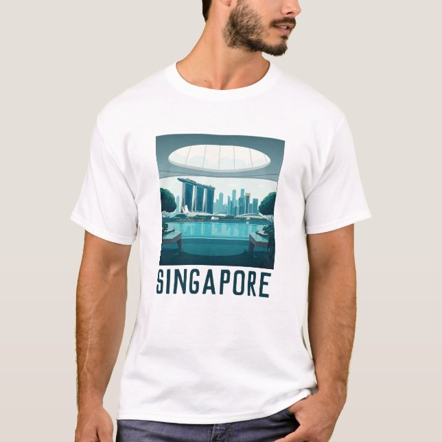 Singapura Marina Bay Sands T-Shirt (Frente)