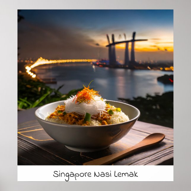 Singapura Nasi Lemak - Impressão de arquivamento (Frente)