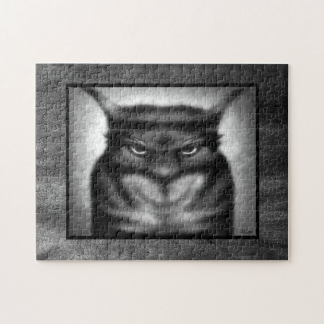 Sinister Cat Jigsee Quebra-cabeça (Horizontal)