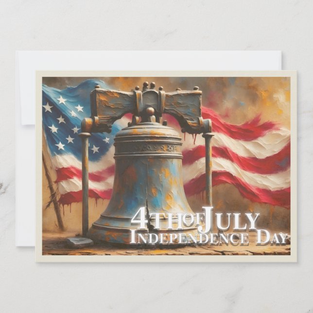 Sino da Liberdade Arte para Celebração do Dia 4 de (Frente)