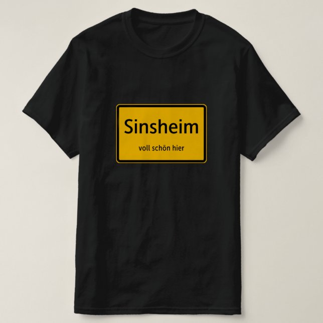 Sinsheim Herren Männer T-Shirt Tshirt Shirt (Frente do Design)