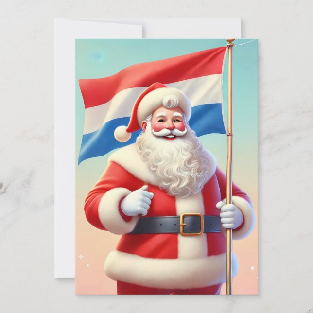 Sinterklaas Com Sinal Dos Países Baixos (Frente)