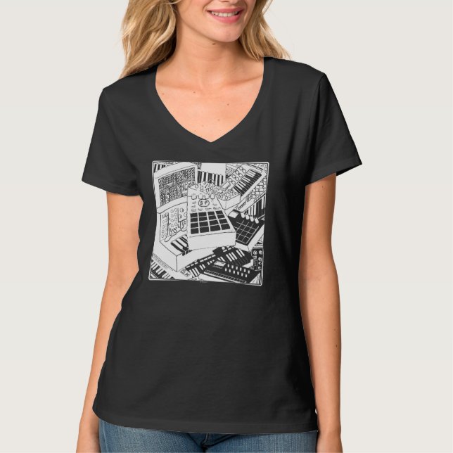 Sintetizadores Para Pullover De Músicos Eletrônico (Frente)