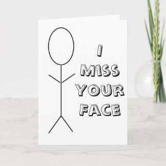 Sinto Falta Do Seu Cartão De Rosto