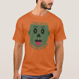 Sinto-Me Como Um Zombie Básico De T-Shirt