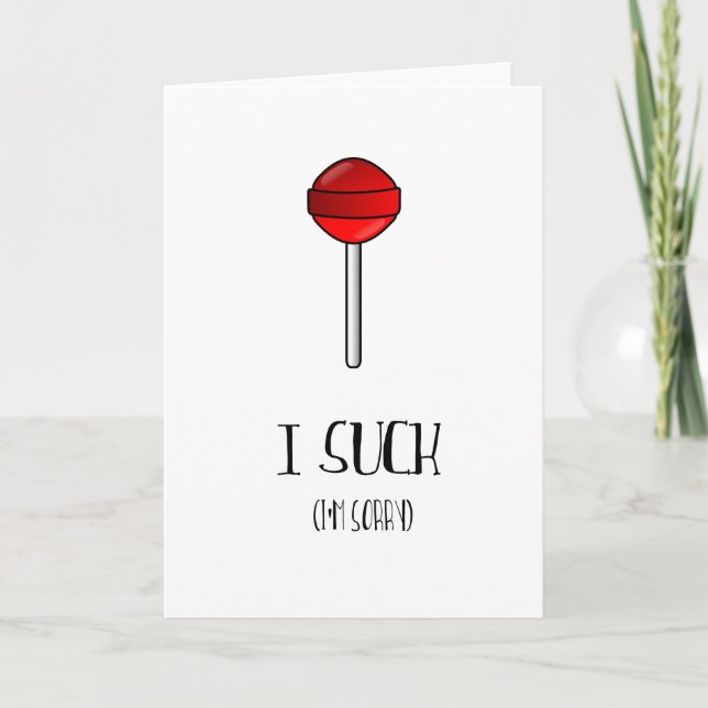 Sinto muito receber cartão (Frente)