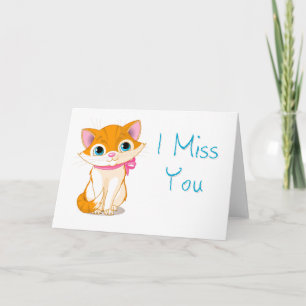 Sinto Sua Falta De Cartão De Gatinho