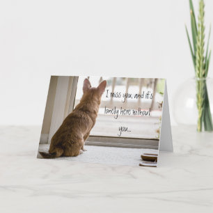 Sinto Sua Falta De Cartão De Nota