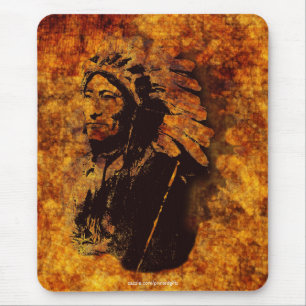 Sioux Chieftain Native American Gift Mousepad