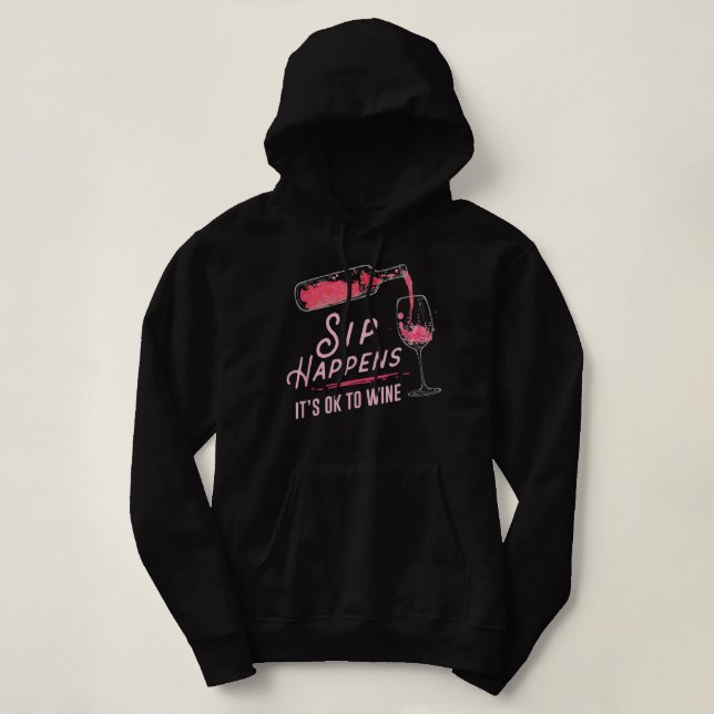 Sip Acontece Que Está Tudo Bem Para A Camisa De Vi (Frente do Design)