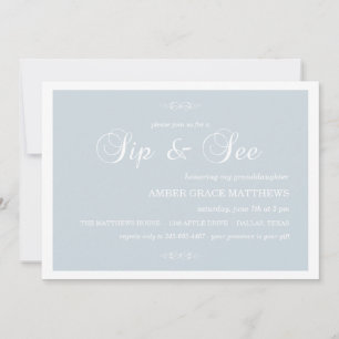 Sip Azul E Branco Do Damasco E Veja O Convite