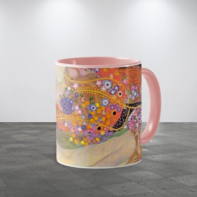 Sip com sofisticação: Arte de Klimt em uma caneca (Criador carregado)