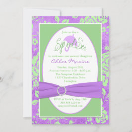 Sip Floral Branco Roxo e Ver Convite 2
