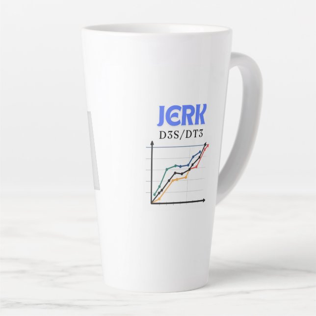 Sip Happenes: Jerk in Motion" caneca latte: (Ângulo direito)