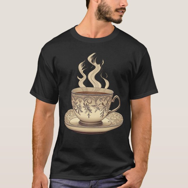 Sip of Serenity - Classic Teacup T-Shirt 👕 (Frente)