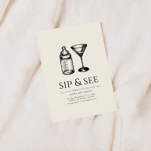 Sip simples e veja o convite ao Chá de fraldas