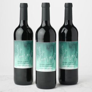 Sip Sip Hooray no casamento e etiquetas de vinho v