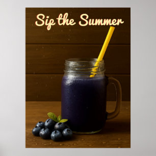 Sip the Summer - Refrescando o Poster de suco de m