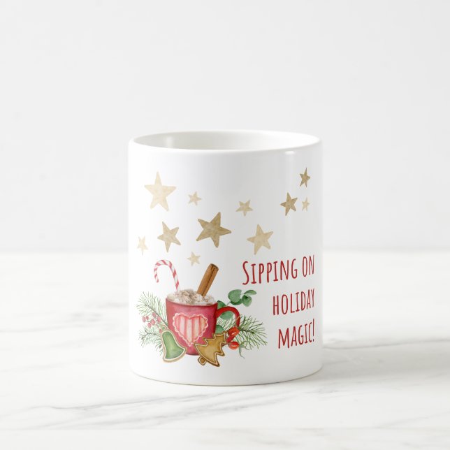 Sipando na caneca de Natal - Cozy Pega de café de  (Centro)
