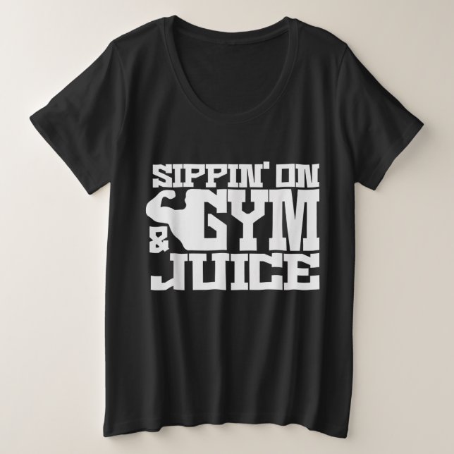 Sippin No Sumo De Gym - Camisas De Trabalho De Men (Frente do Design)
