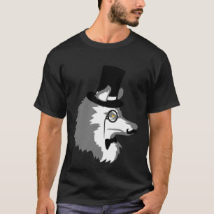 Sir Wolf Cavalheiros Top Hat Monocle Óculos Rich M