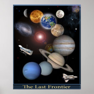 Sistema solar poster de arte digital