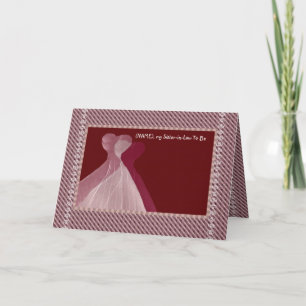 Sister-in-Law Be Convite de casamento MAROON Gown