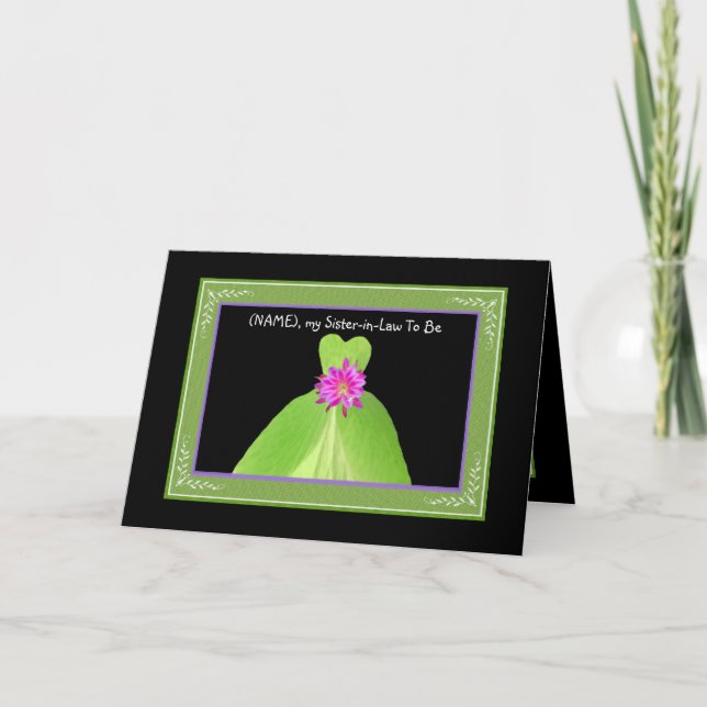 Sister-in-Law Ser Convite KELLY GREEN (Frente)