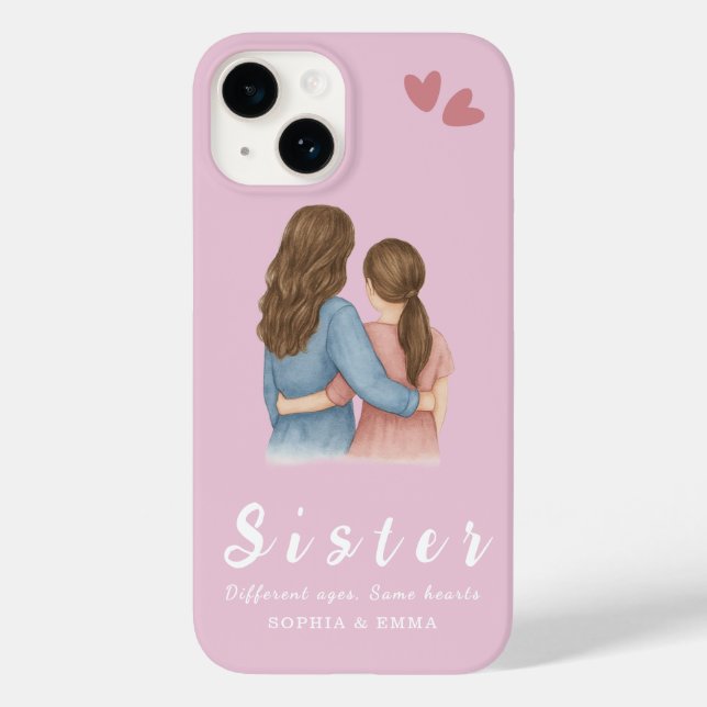Sisters Photo Collage iPhone 14 Case – Forever (Verso)