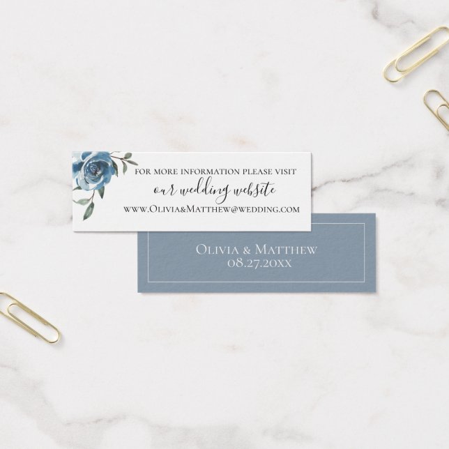 Site de Casamento Botânico Dusty Blue (Escritótio)