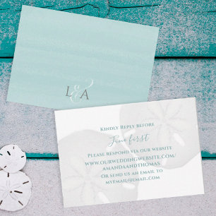 Site de Casamento Coastal Beach Sand Dollar RSVP