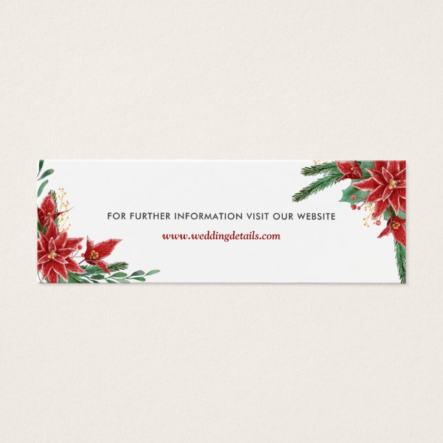 Site de Casamento de Natal da Red Poinsettia (Frente)