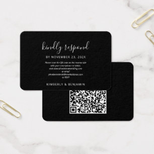 Site de Código QR Elegante para RSVP de Casamento