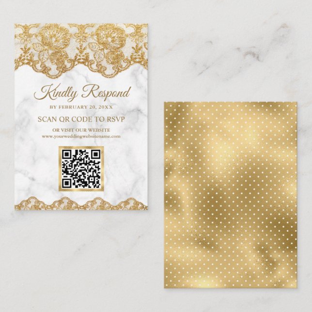 Site de Convite de Casamento com Código QR de Resp (Frente/Verso)