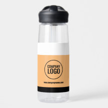 Site de logotipo da empresa negra de pêssego branc