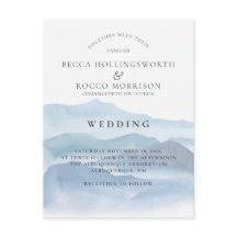 Site RSVP de Convite de Casamento de Cores Aquátic