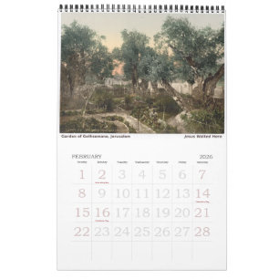 Sites Sagrados no Calendário da Terra Santa