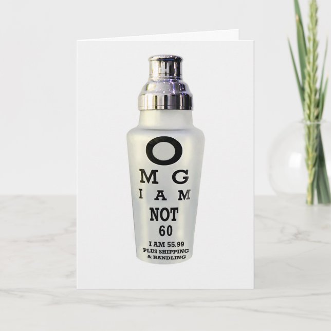 Sixtieth cartão de aniversário (Frente)