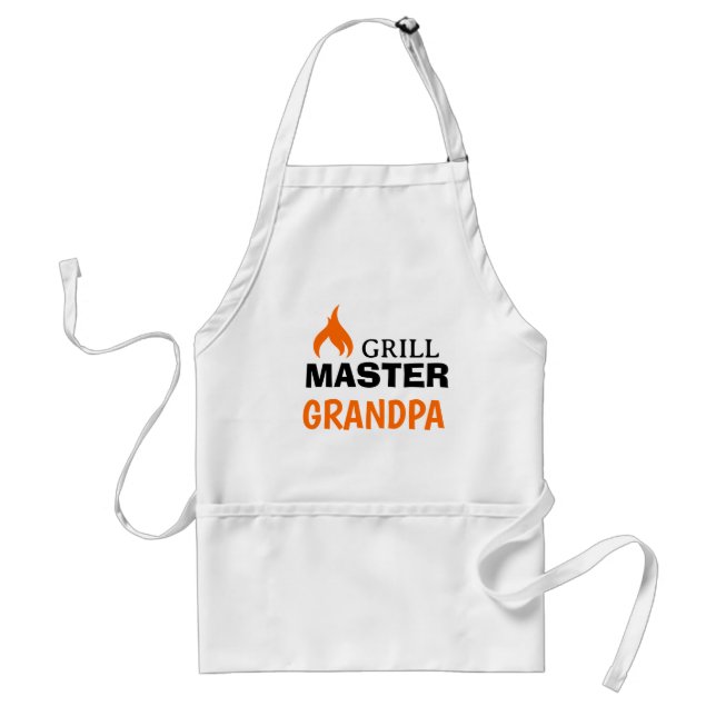 SIZZLE! 🍔 Avental Grill Master Grandpa (Frente)