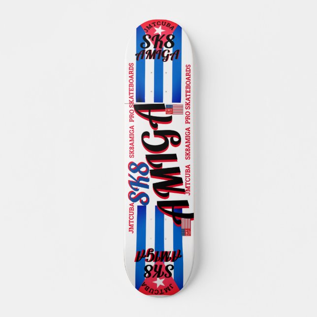 SK8 AMIGA JMT CUBA 7, 3/4", skateboard Deck (Frente)
