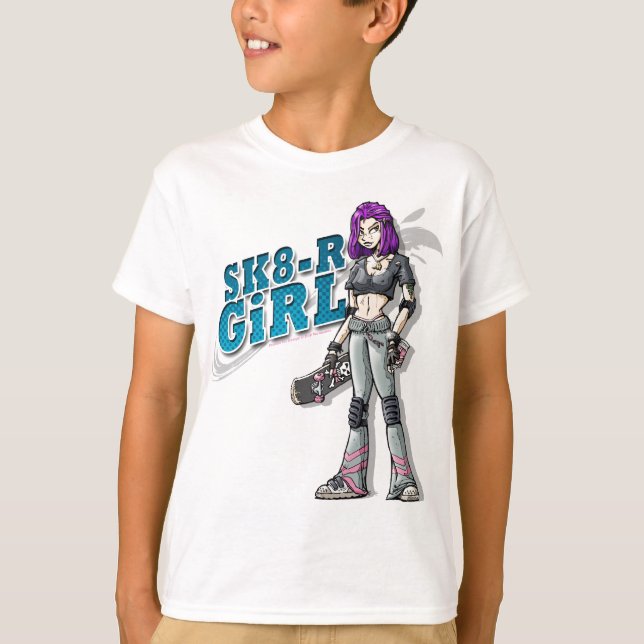 SK8-R Camisa para Meninas (Frente)