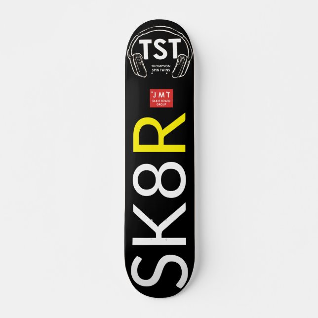 SK8 R SKATEBOARD OFICIAL Colecionável, Deck 7¾" (Frente)
