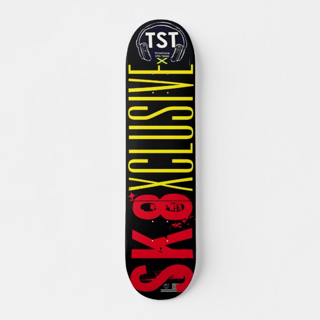 SK8 XCLUSIVE  7 3/4" Deck de Skateboard (Frente)