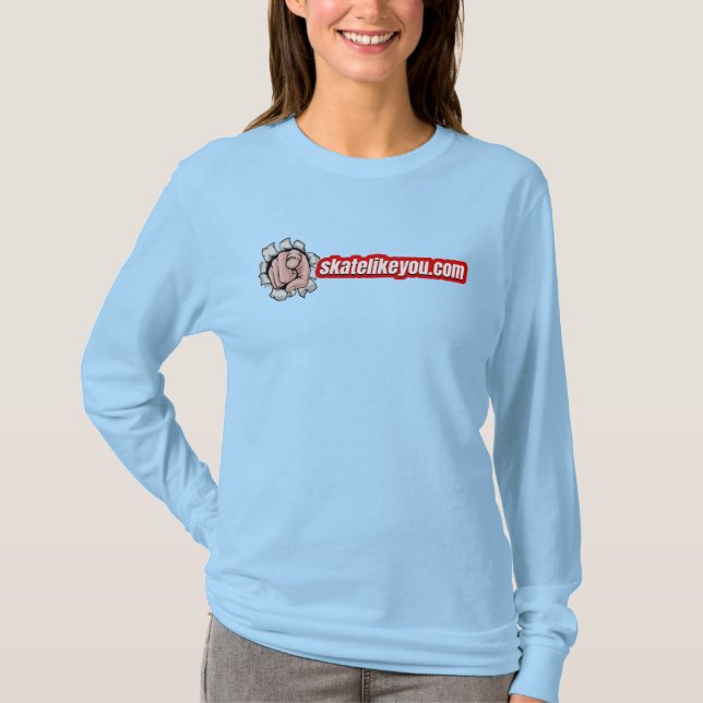 Sk8LikeYou Womens Longsleeve T-Shirt (Frente)