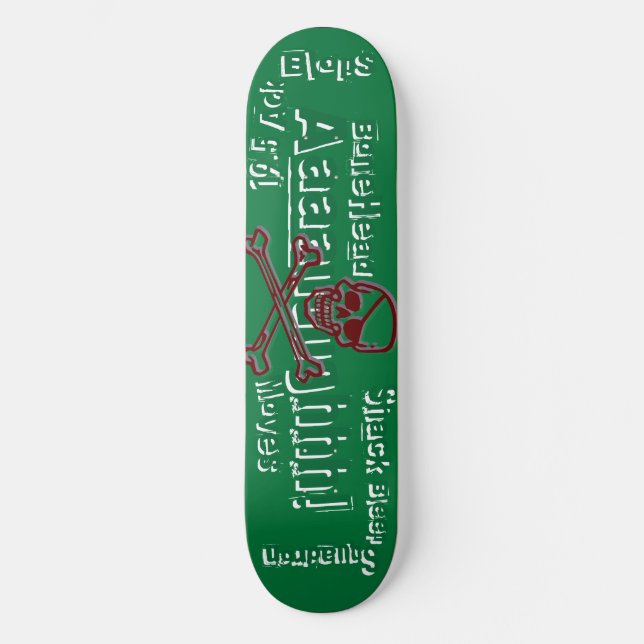 Skate 19,5 Blops-BoneHead do Ack! - Esquadrão do Bleep (Frente)