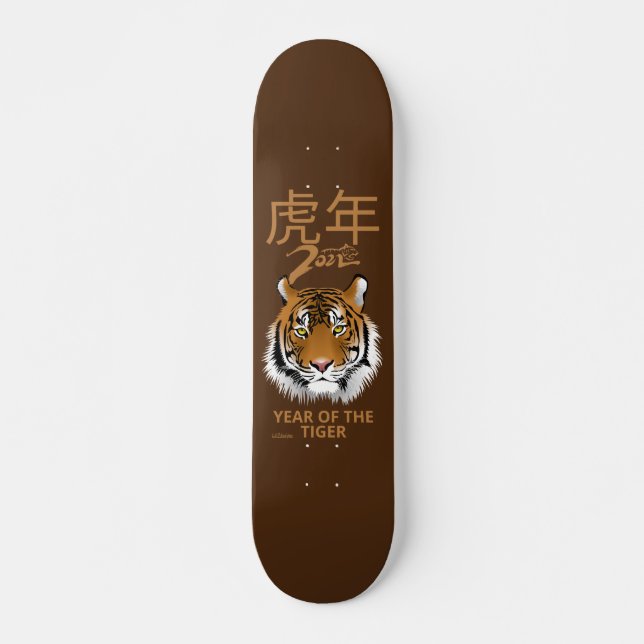 Skate 2022 ANO DO presente de Ano Novo Chinês TIGER (Frente)