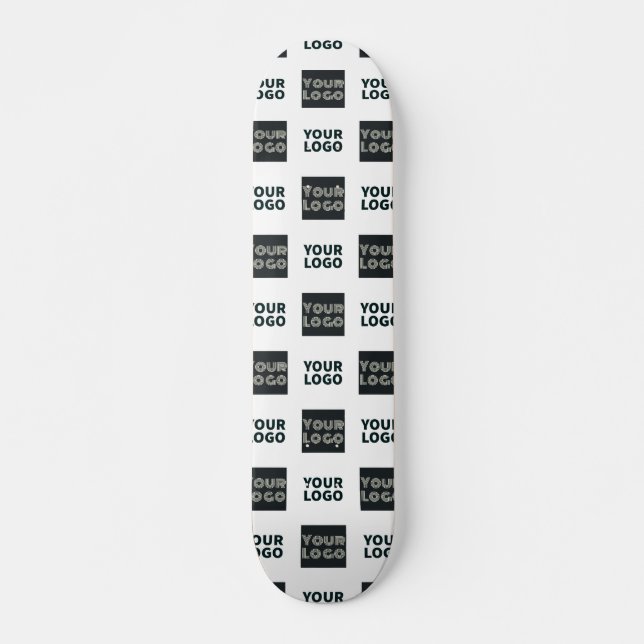 Skate 2 Logotipos Logotipos Simples Repetidos | Branco (Frente)